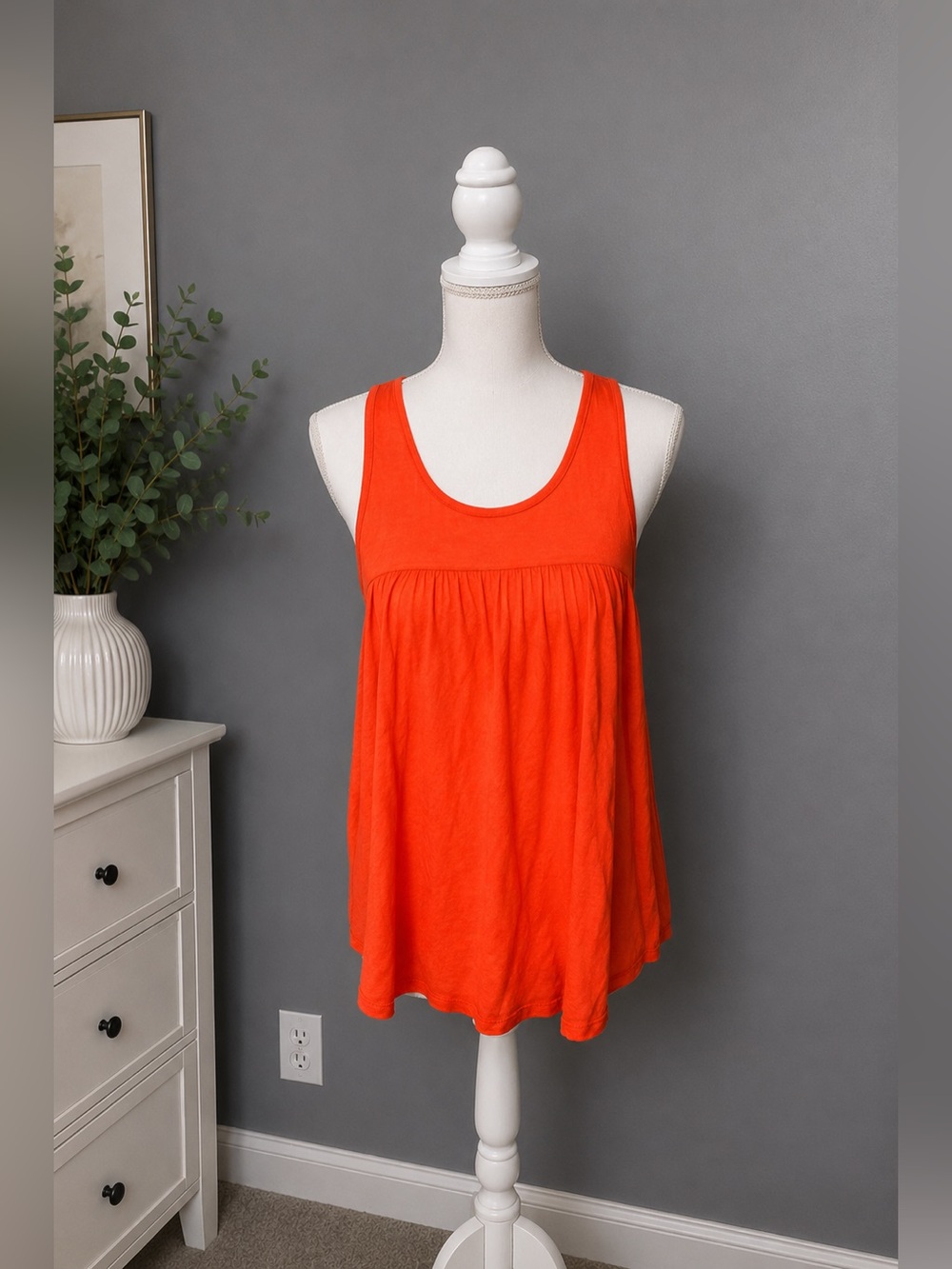 American Eagle Outfitters Bright Coral Orange Tank